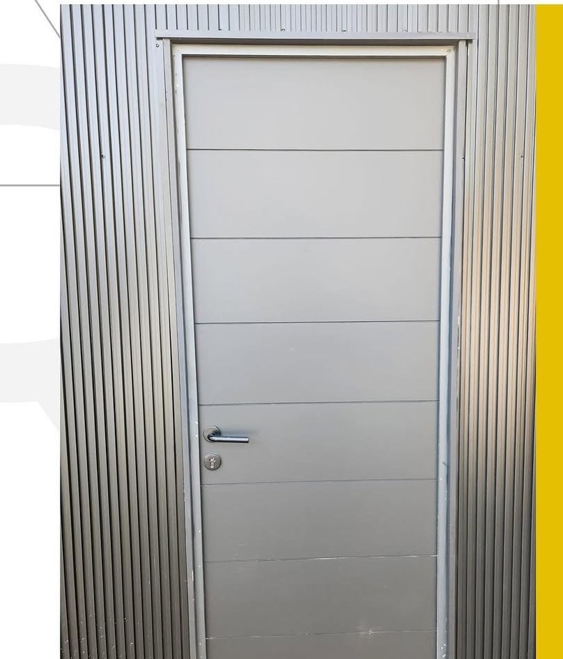 Puerta interior en roble boliviano horizontal